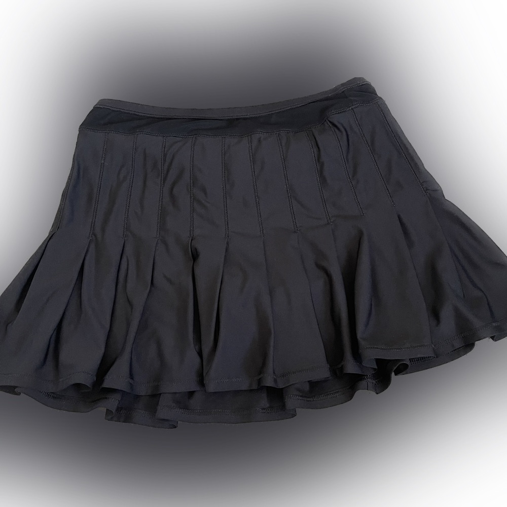 Lucky in Love Core Retro Pleat Skirt Black- Small